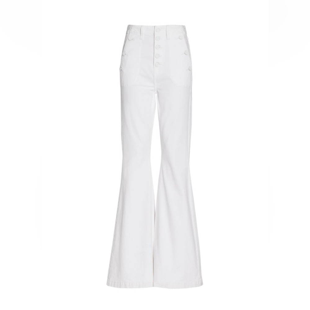 7 For All Mankind Portia Megaflare High-Rise Stretch-Cotton Jeans